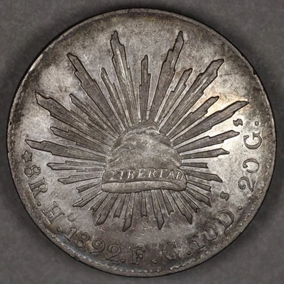 1892 Ho FG Mexico Silver 8 Reales - Image 1 of 2