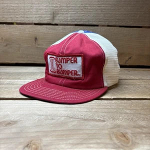 Vintage Bumper To Bumper Auto Patch Mesh Snapback Trucker Hat Cap - Picture 1 of 8