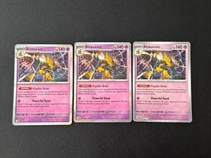 Pokemon TCG 3x 056/132 Holo Mega Evolution NM Karte Playset MEG EN X3 Alakazam - Bild 1 von 2