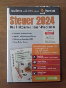 Steuer 2024 Aldi Einkommensteuererklärung NEU OVP CD-ROM oder Download - Bild 1 von 1