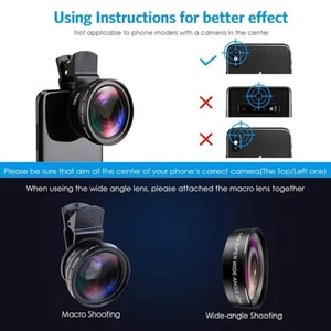 Explorez de nouvelles perspectives avec kit objectif téléphone grand angle 15X - Photo 1 sur 13