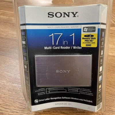 Lector y escritor de tarjetas múltiples Sony 17 en 1 MRW62E-S1 NUEVO sellado de fábrica Foto 1 de 4