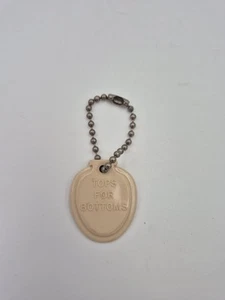 Vintage Advertising Promotion Toilet Shaped Plastic Key Chain Fob from Olsonite! - Picture 1 of 2