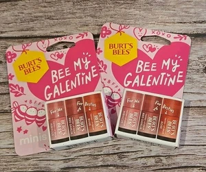 2 Packungen Burt's Bees Bee 3 Stück Mini Lippenbalsame gemischt Rose Dahlie Hibiskus (179) - Bild 1 von 2