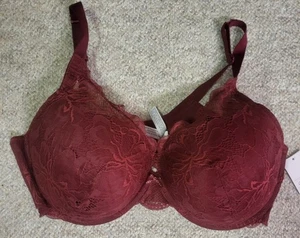 Auden Push up Plunge Coverage Bügel BH Neu mit Etikett 42DDD - Bild 1 von 4