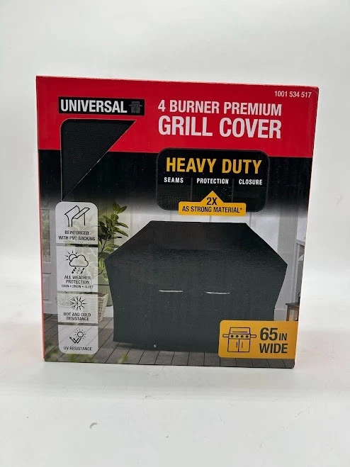 Universal 65 In. Wide Premium Grill Cover Heavy Duty Construction