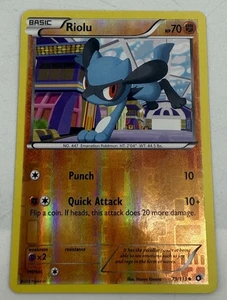 Riolu Reverse Holo 79/113 BW Legendary Treasures English Pokémon Card - 2013 NM - Picture 1 of 2