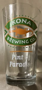 Vaso de cerveza Kona Brewing Co. pinta del paraíso vaso de cerveza Kona Hawaii - Imagen 1 de 4