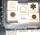 STAMPIN UP SWEET SPOT 6 RUBBER STAMPS TINY FLOWERS