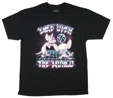 Pinky And The Brain Men's Take Over The World T-Shirt