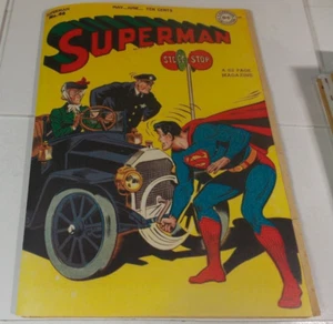 SUPERMAN #46 1947 coverless, complete Superman, w/ color replica coverMXYZTPLK! - Bild 1 von 9