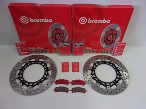 Brembo Bremsscheiben Bremse vorne + Bremsbeläge Triumph Speed Triple 1050 R + S - Picture 1 of 2