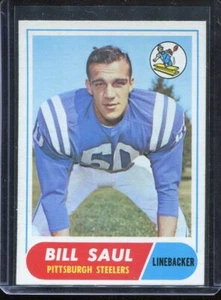 1968 Topps Football # 33 Bill Saul (NM-MT) Near Mint to Mint - Picture 1 of 2