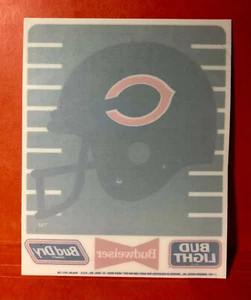 1991 casco/logotipo transferencia ventana de los Chicago Bears con calendario de fútbol 91 - Imagen 1 de 2