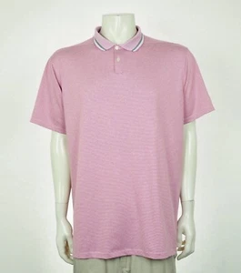 Nike Golf Vapor Polo Shirt Mens XL Dri-Fit Pink Striped Stripe Performance Blend - Picture 1 of 4