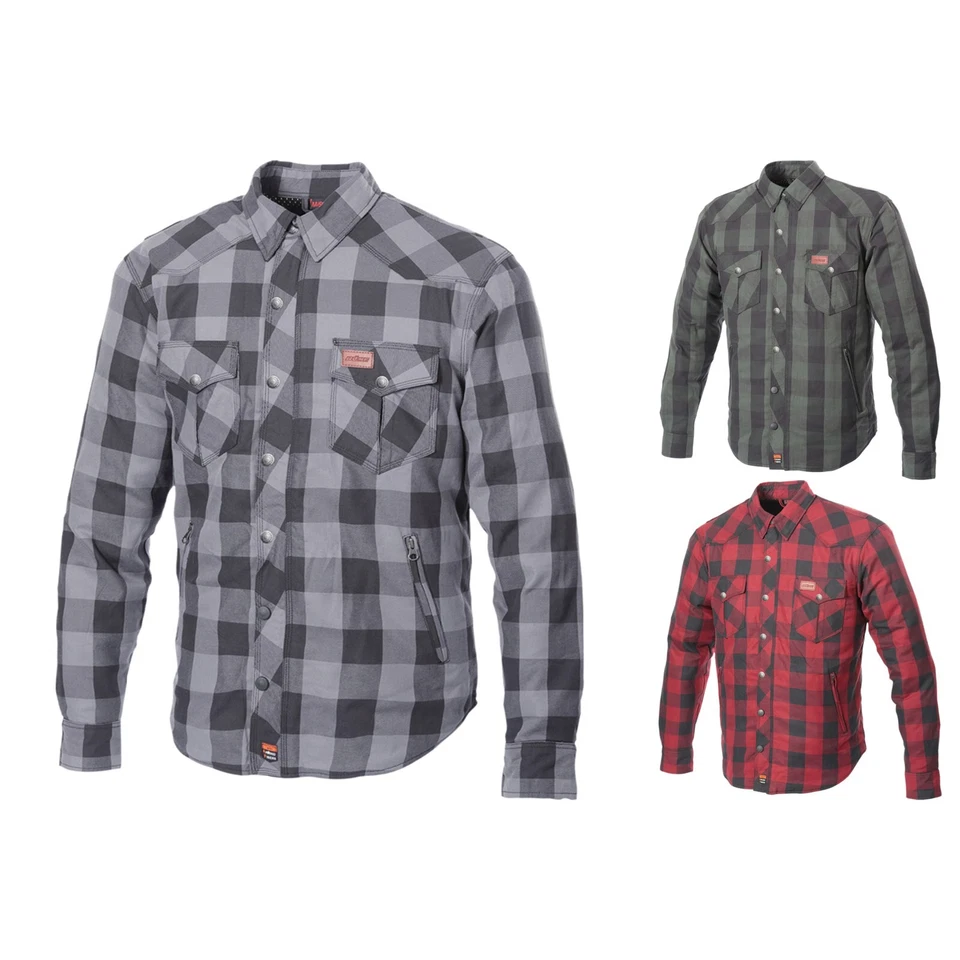 Büse Herren Motorradjacke Fairbank - Motorrad Hemd Retro Jacke mit Protektoren - Bild 1 von 1