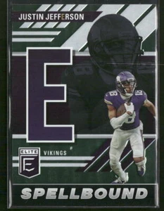 2023 Donruss Elite Spellbound Green Justin Jefferson #SB-JJ5 Minnesota Vikings - Picture 1 of 2