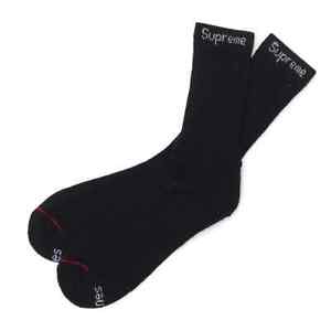 Supreme/ Hanes White/Black/Purple/Olive Socks (1 Pairs) One Pair/100% AUTHENTIC