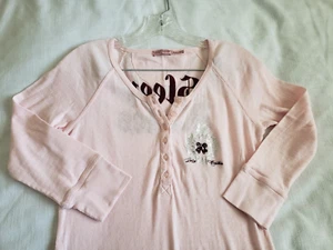 NUEVO SIN ETIQUETAS Para mujer M Juicy Couture REGLAS DE SUEÑO Lt Rosa Puntel Tejido de Algodón - Imagen 1 de 12