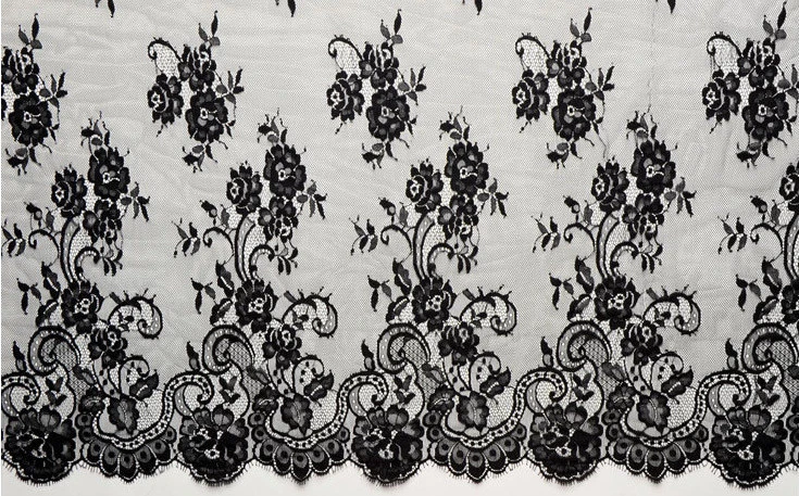 Chantilly Wedding Evening Dress Tulle Blossom Costume Dancing Lace Fabric 3m/pc - Image 1 of 1