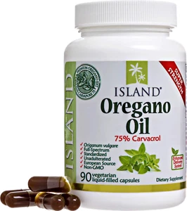 Oregano Oil Capsules, Organic Ingredients - Super-Strength, Grown in Spain, 90-C - Picture 1 of 12