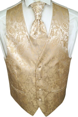 Hochzeitsweste m. Plastron, Einstecktuch Krawatte, Tailliert Nr. 20.2 Gr. 44-114 - Image 1 of 4