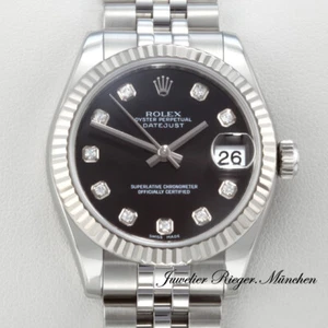 Rolex Medium Datejust 31 mm 178274 2011 Stahl Weissgold 750 Diamanten Automatik - Bild 1 von 1