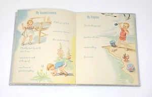 Vintage 1943 Baby Book Diary Color Nursery Art Blank Arondia 40s - Picture 1 of 9