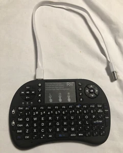 Used Rii mini i8+ wireless keyboard BACKLIT Touchpad with Charging Cord. - Picture 1 of 5