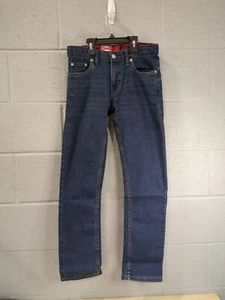M8 Levi's Boy's Slim Flex Stretch Adjustable Waist Straight Denim Jean Size 14 - Picture 1 of 4