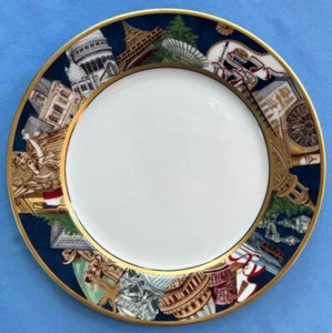 Bernardaud Limoges France Metropoles Paris 10 1/4 inch Dinner Plate - Picture 1 of 9