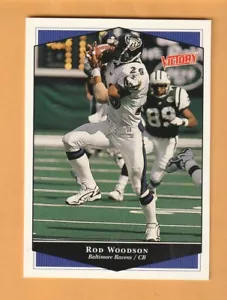 Rod Woodson Baltimore Ravens 1999 Upper Deck Victory #26 Salón de la fama Purdue Boilermakers - Imagen 1 de 2