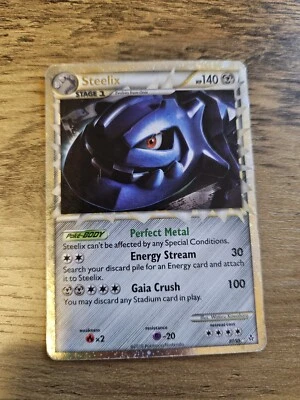 Pokemon Card | Steelix Prime | 87/95 HGSS Unleashed | Rare | Holo | LP - Image 1 of 3