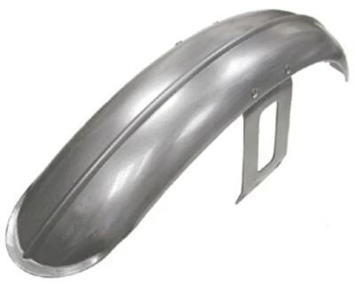 Chrome Ribbed Front Fender For 80-05 Harley FXDWG Wide Glide 21" Wheel Rim 22427 - Image 1 of 3