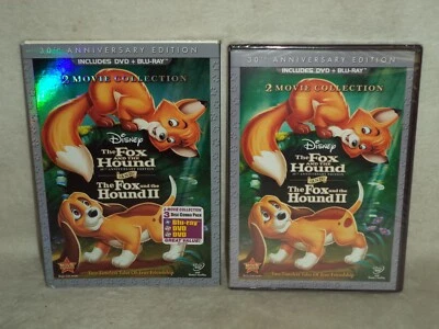 The Fox and the Hound/The Fox and the Hound II (Blu-ray/DVD, 2011) New Sealed  - Image 1 of 4