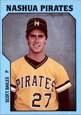 1985 Nashua Pirates TCMA #1 Scott Bailes Springfield Missouri MO Baseball Card