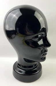 Vtg Head Ceramic HAT/WIG 1960s/70s Black West Germany Bust Mid-Century - Picture 1 of 11