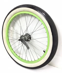 20" Rear Bicycle Green Wheel ALLOY Coaster Brake 2.125" Tire Kids BMX Bike #B84 - Picture 1 of 3