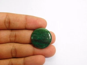 Piedra preciosa suelta cabujón verde natural para joyería. 28 quilates. ME-7380 - Imagen 1 de 4