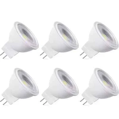 MR11 LED Bulbs 12V GU4 Bi-Pin Base Halogen Spotlight Warm White 3W - Image 1 of 4