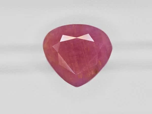 GII Certified GUINEA Ruby 17.85 Cts Natural Untreated Pinkish Orangish Red Pear - Picture 1 of 4