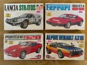 Modelo Century; Paquete de 4 kits vintage; Ferrari, Lancia, Porsche y Renault, 1/38 - Imagen 1 de 2