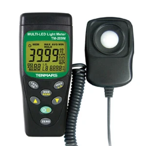 TENMARS TM-209M LUX FC Meter Lichttester mehrfarbig LED Lichtstärke - Bild 1 von 4