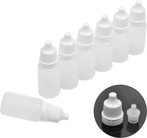 50 PCS Plastic Dropper Bottle Drop Bottles Empty Squeezable Eye Liquid Essential - Picture 1 of 7