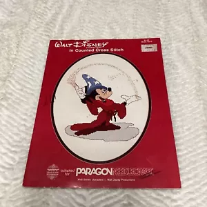 Walt Disney Characters In Counted Cross Stitch Booklet #5070 Paragon Needlecraft - Picture 1 of 4