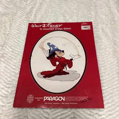 Walt Disney Characters In Counted Cross Stitch Booklet #5070 Paragon Needlecraft - Image 1 of 4