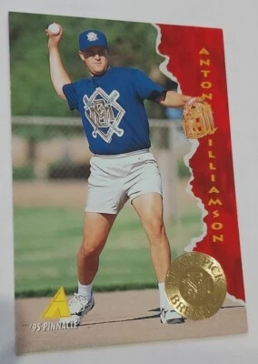 1995 Pinnacle #169 Antone Williamson Milwaukee Brewers Rookie - Image 1 of 2