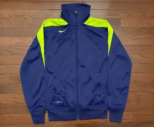 CHAQUETA DEPORTIVA NIKE MUJER PEQUEÑA PÚRPURA VERDE NEÓN DRI-FIT JOGGER RUNNING - Imagen 1 de 6