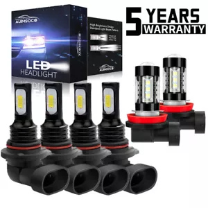 For Toyota RAV4 2013-2015 LED Headlight High Low+ Fog Light Bulbs Combo Kit - Foto 1 di 13