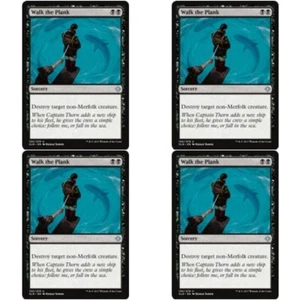 4 x WALK THE PLANK NM Ixalan MTG Black - Sorcery Unc - Picture 1 of 1